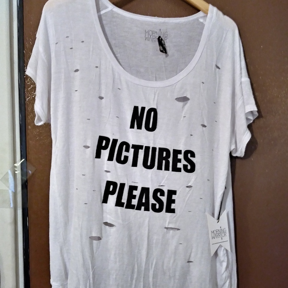 NWT white tee